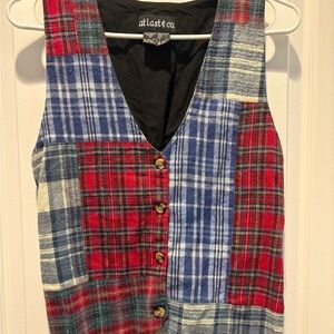 At Last &co Black Cotton Label Crewneck Shirt